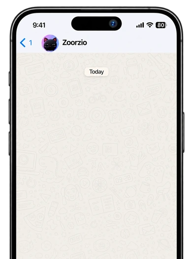 Zoorzio reminder flow on mobile